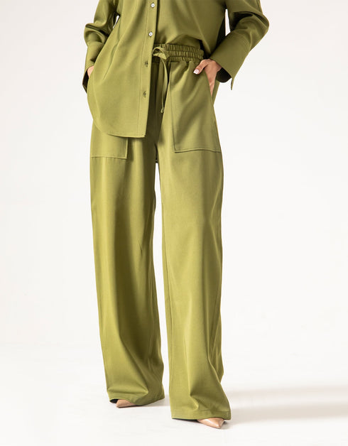 WIDE LEG PANAMA TROUSER